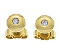 Brillant-Ohrstecker GG 750/000 mi