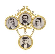 Medaillon-Brosche um 1880 GG 333/