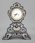 Tischuhr 1. H. 19. Jh., ebonisier