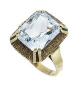 Aquamarin-Ring GG 585/000 mit ein