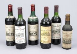 6 Flaschen Rotwein, Frankreich 20.