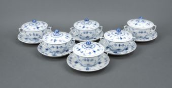6 Suppentassen mit Deckel und UT, R