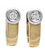 Brillant-Clipohrstecker GG/WG 585/0