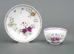 Tasse mit UT, Meissen. Polychrome a