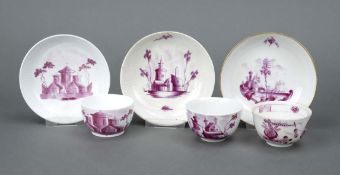 6 Teile, 2 Koppchen mit UT, Wallend