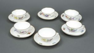 6 Teetassen mit UT, Royal Copenhage