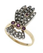 Figürlicher Diamantrosen-Ring GG 50