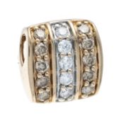 Brillant-Anhänger RG/WG 585/000 mit 10 Br