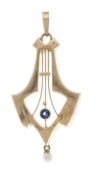 Jugendstil-Anhänger RG 585/000 mit einem