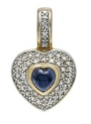 Saphir-Diamant-Clipanhänger GG/WG 585/000