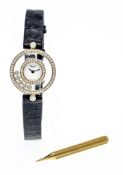 Chopard Happy Diamonds, women’s quartz watch, 750/000 GG with brilliant-cut diamonds, Ref. 20/3957