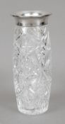Vase mit Silberrandmontage, Deutsch, 2. H