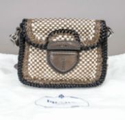 Prada, Madras Woven Leather Cross