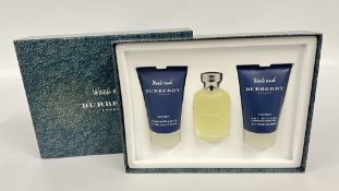 BOXED WEEKEND BURBERRY GIFT SET.