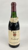 A VINTAGE 1964 BOTTLE OF VOLNAY FRENCH BURGANDY WINE.