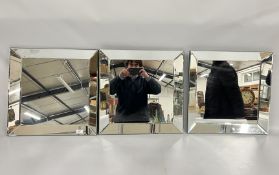 THREE INFLUENCE DESIGN MATALAN WALL MIRRORS 50 X 50CM.