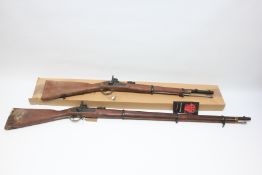LONDON ARMOURY COMPANY REPLICA ENFIELD SHORT CARBINE PERCUSSION CAP RIFLE AND LONDON ARMOURY