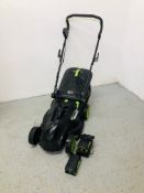G TECH CLM021 ELECTRIC CORDLESS ROTARY LAWN MOWER COMPLETE WITH GRASS COLLECTOR,