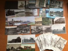 POSTCARDS: SMALL TUB OF NORFOLK WITH BROADS, CAISTER GOLF CLUB, NORWICH WITH CNS SCHOOL,