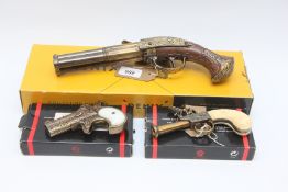 DENIX REPLICA FRENCH FLINTLOCK PISTOL,