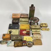 A GROUP OF VINTAGE TINS TO INCLUDE WAKEFIELD CASTROL X L MOTOR OIL,