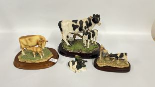 A GROUP OF CATTLE STUDIES TO INCLUDE THE JULIANA AND LEONARDO COLLECTION AND BORDER FINE ARTS