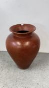 AN OVERSIZED TERRACOTTA VASE - HEIGHT 82CM.