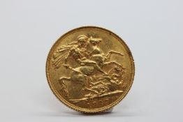 1907 FULL SOVEREIGN COIN.