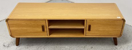 TEAK MID CENTURY STYLE ENTERTAINMENT STAND.
