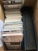 STAMPS: BOX WITH A COLLECTION OF RAF AND SIMILAR COVERS IN AN ALBUM AND LOOSE INCLUDING APPROX 85