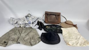 A VINTAGE DRESS BEARING ORIGINAL LABEL TITLED 