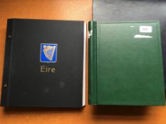 STAMPS: IRELAND MINT OR USED COLLECTIONS IN DAVO PRINTED AND LOOSE LEAF ALBUMS, GB OVERPRINTS,