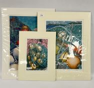 A GROUP OF 3 LIMITED EDITION SIGNED GICLEE PRINTS - TRAWLER RELATED - INCLUDING ODD BUOYS,