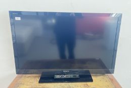 SONY BRAVIA 37 INCH TELEVISION WITH REMOTE - SOLD AS SEEN.