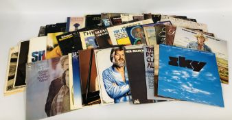 A QUANTITY OF ASSORTED RECORDS TO INCLUDE ROY ORBISON, GLENN MILLER, DOLLY PARTON,