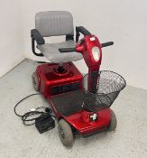 RALLY MOBILITY SCOOTER COMPLETE WITH KEY AND CHARGER - SOLD AS SEEN.