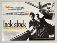 VINNIE JONES SIGNED 'LOCK, STOCK AND TWO SMOKING BARRELS' POSTER WITH CERTIFICATE.