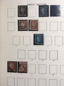 STAMPS: GB 1840-1970 COLLECTION IN AN SG WINDSOR ALBUM USED FROM 1d BLACK AND 2d BLUE,