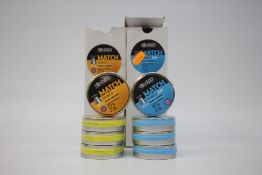 8 X AS NEW TINS OF JSB MATCH DIABOLO AIR GUN .