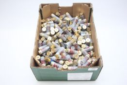 BOX OF ASSORTED SHOTGUN SHELLS CARTRIDGES.