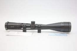 HAWKE 4-16X50 AO MIL DOT IR SCOPE WITH MOUNTS AND INSTRUCTIONS.