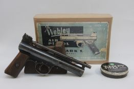 WEBLEY & SCOTT MARK I CIRCA 1930 VINTAGE AIR PISTOL .