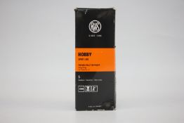 5 TINS OF AS NEW RWS HOBBY SPORT LINE .22 RIFLE PELLETS (TOTAL 2500).