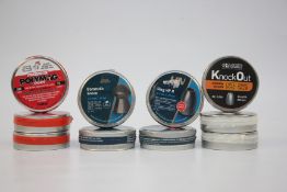 10 ASSORTED TINS OF AS NEW RIFLE PELLETS TO INCLUDE .