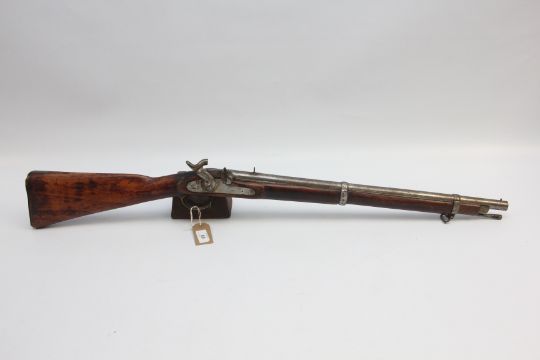 19th CENTURY ENFIELD TYPE TWO BAND CARBINE MUSKET STAMPED 551 WITH ...