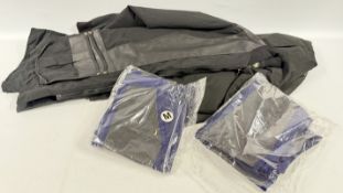A GROUP OF SKEET CLOTHING TO INCLUDE TWO SIZE M HSF JACKETS AND TWO SIZE M PODIUM VESTS.