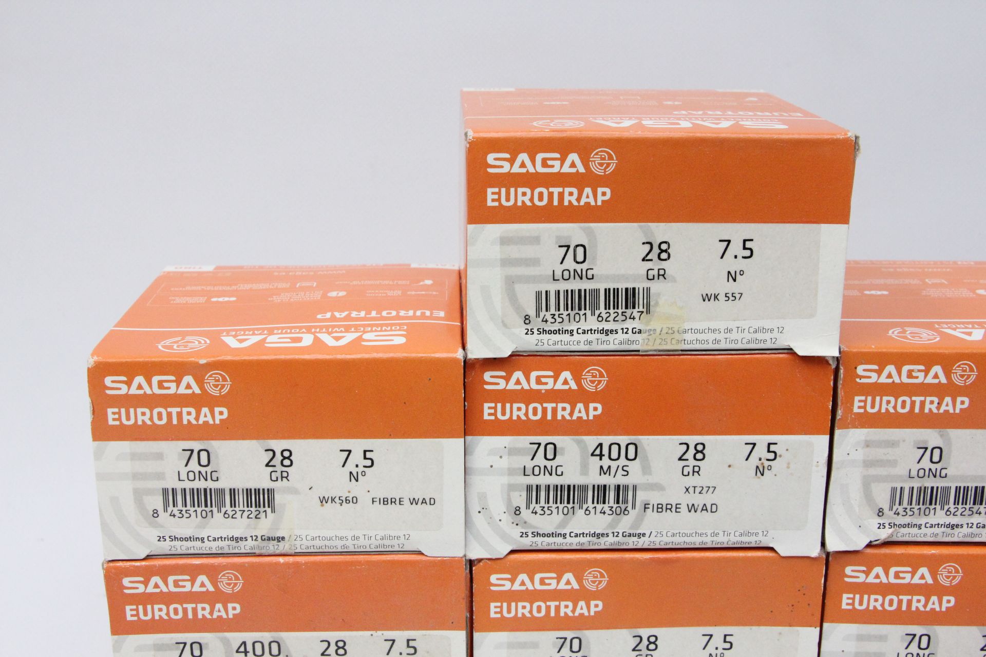 APPROX 300 12 GAUGE CARTRIDGES TO INCLUDE SAGA EURO TRAP 28 GRAM 7.5 SHOT + QUANTITY LOOSE. - Image 2 of 14