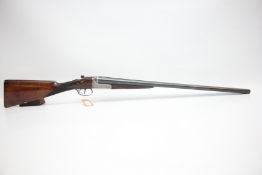 AYA 12 BORE SIDE BY SIDE SHOTGUN, 27 INCH FIXED CHOKE EJECTOR BARRELS, #547002,