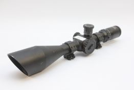 WALTHER FT8-32X56 RIFLE SCOPE WITH SIDE WINDER COMPLETE WITH MOUNTS.