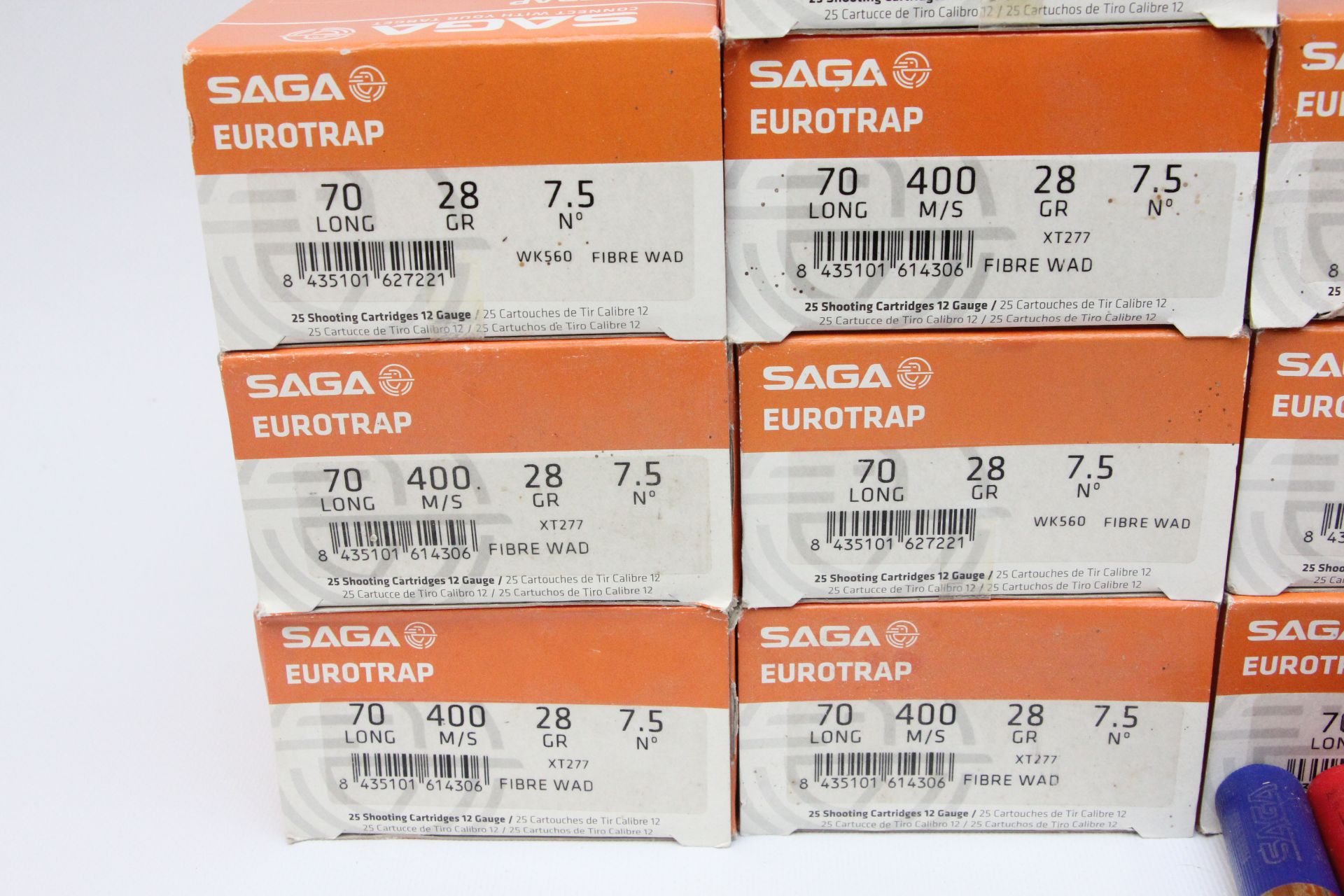 APPROX 300 12 GAUGE CARTRIDGES TO INCLUDE SAGA EURO TRAP 28 GRAM 7.5 SHOT + QUANTITY LOOSE. - Image 4 of 14